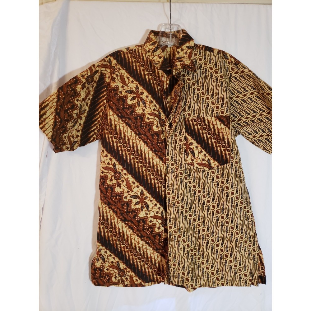 Mens Sida Mukti Multicolor Short Sleeve Shirt Size M